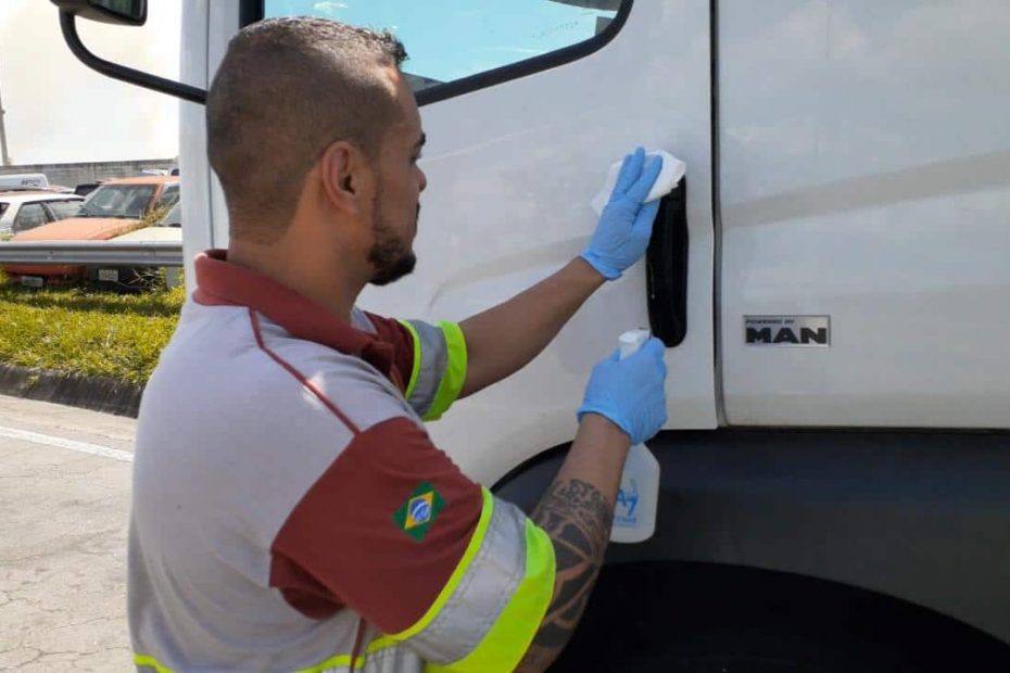 higienização gratuita de caminhões